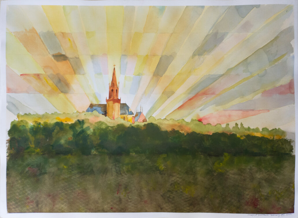 watercolor painting of Chapel of Saint Roch
